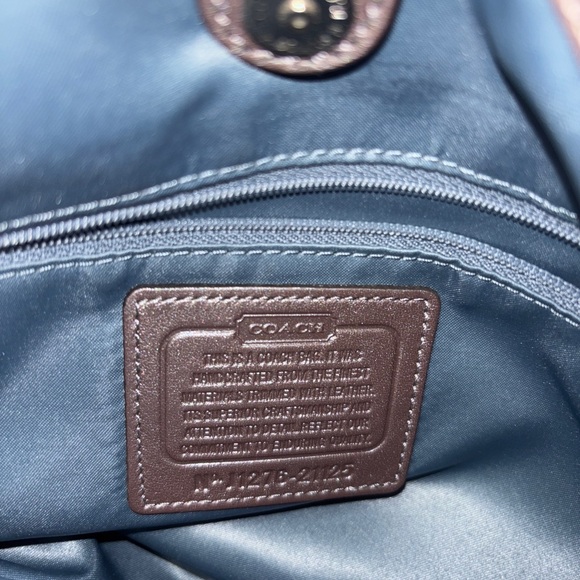 Coach Beige Gold Handbag Hobo Purse - Picture 11 of 12